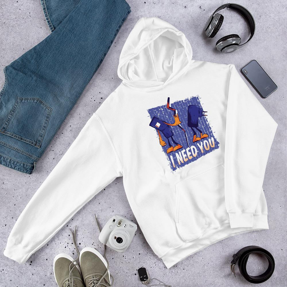 Phone & Charger graphic hoodie – Fourth Dimension Club