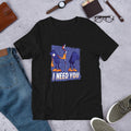 Phone & Charger Half Sleeve T-Shirt — Black