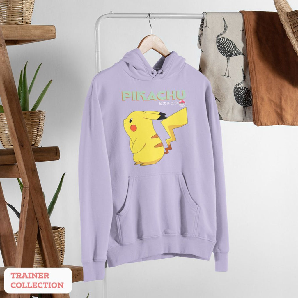 Pikachu Unisex Hooded Sweatshirt — Lavender