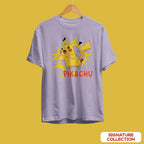 Pikachu Unisex Half Sleeve T-Shirt — Lavender