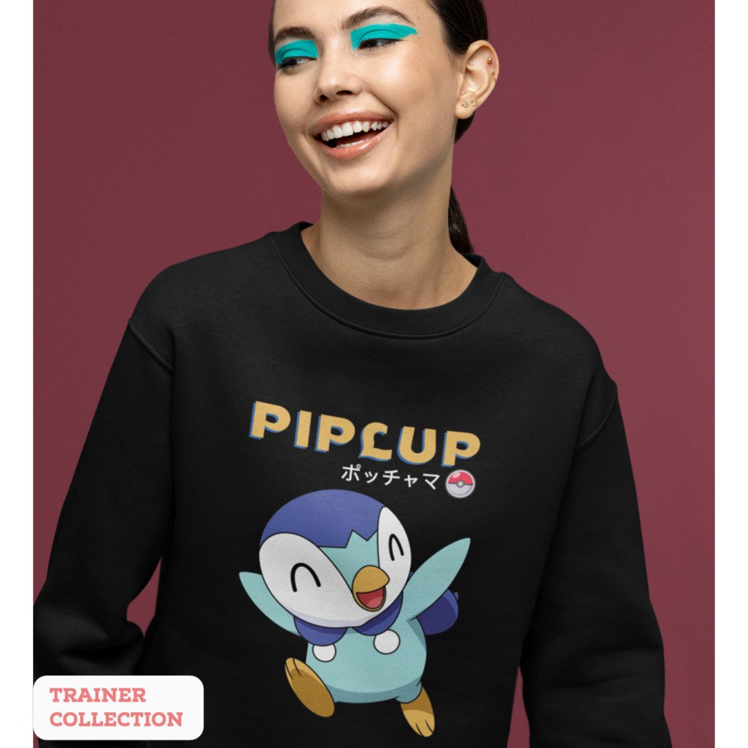 Piplup Unisex Sweatshirt — Black