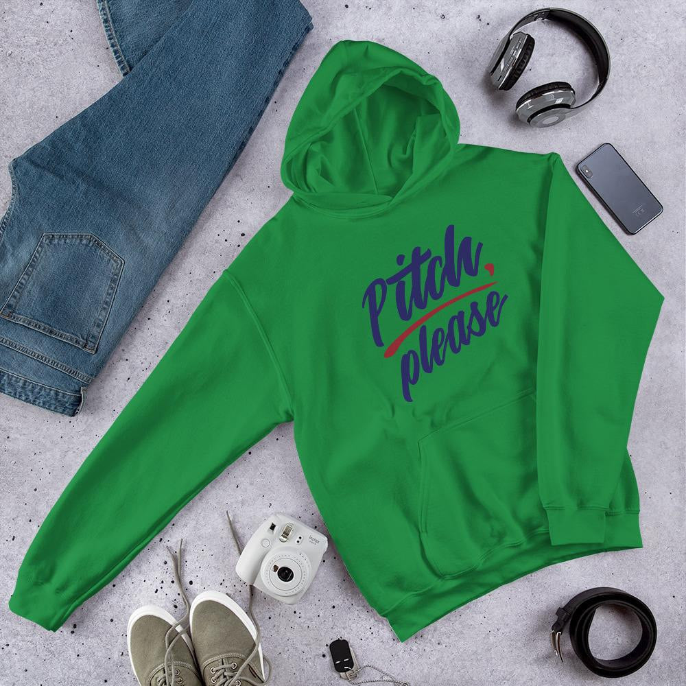 Pitch Please Unisex Hooded Sweatshirt — Green