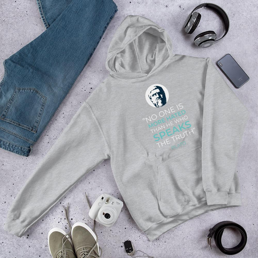 Plato Quote Unisex Hooded Sweatshirt