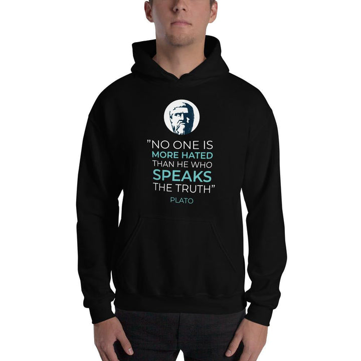Plato Quote Unisex Hooded Sweatshirt