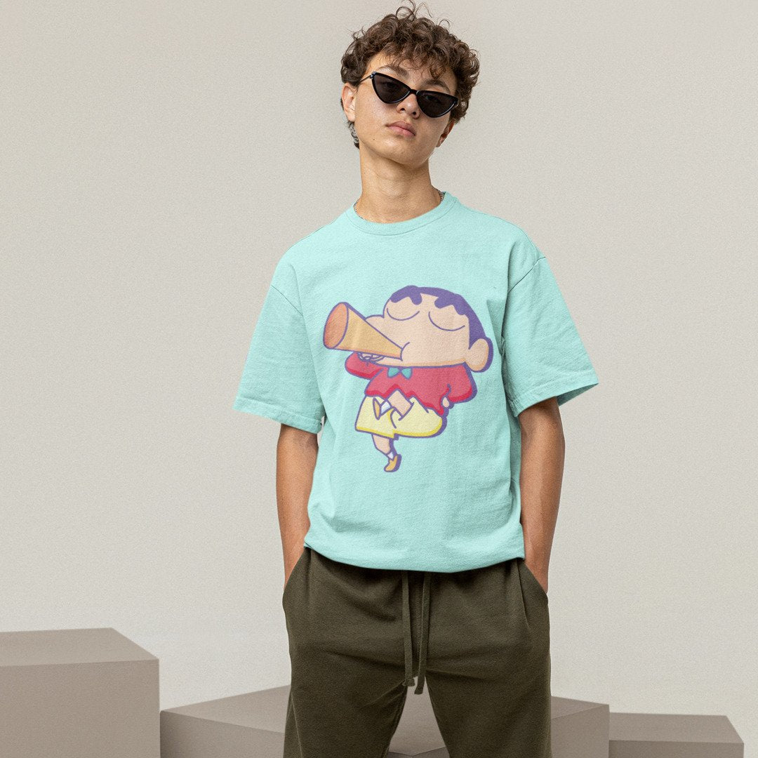 Playing Music Unisex Oversized T-Shirt — Mint