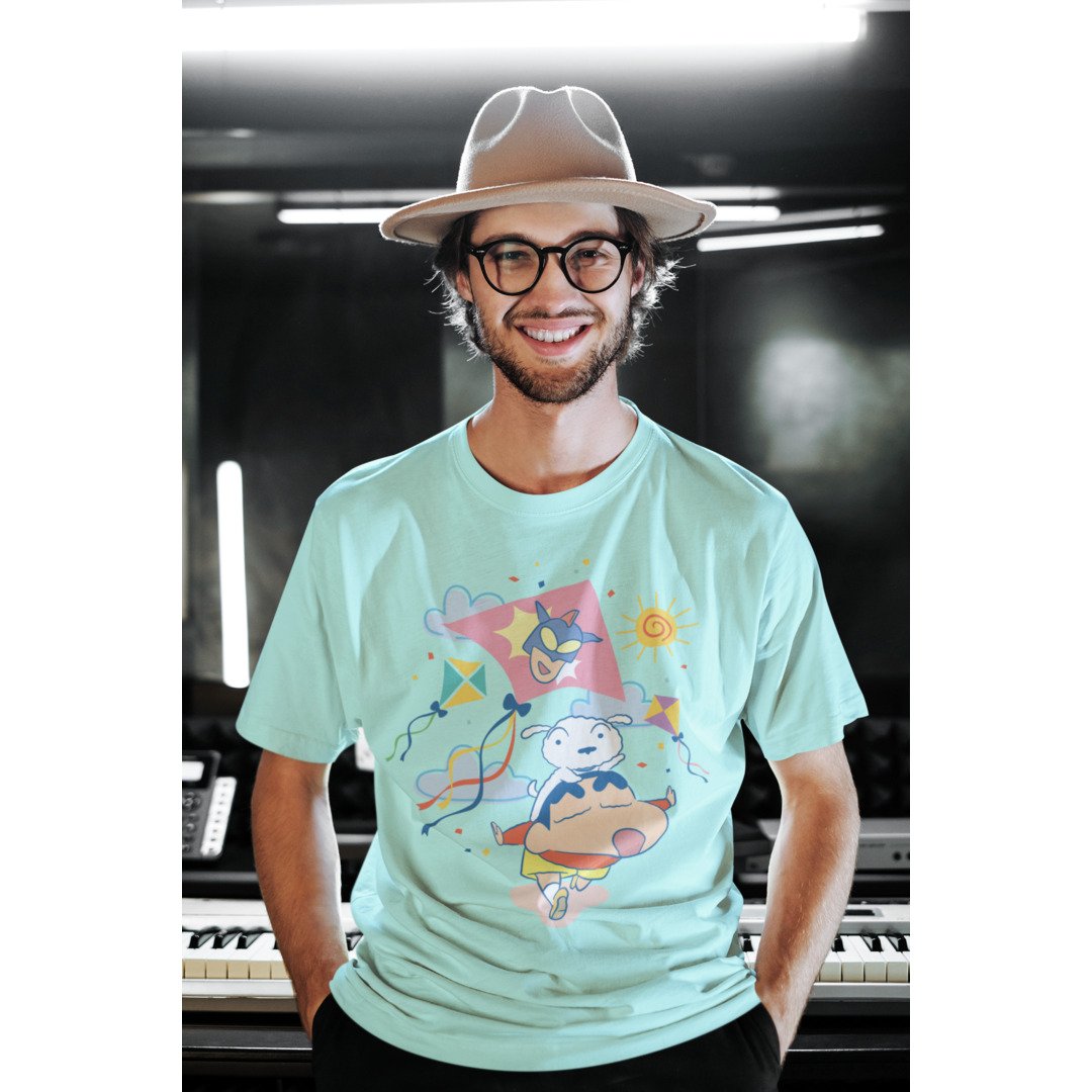 Playing with Kites Unisex Oversized T-Shirt — Mint