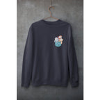 Pocket Cats Unisex Sweatshirt — Navy
