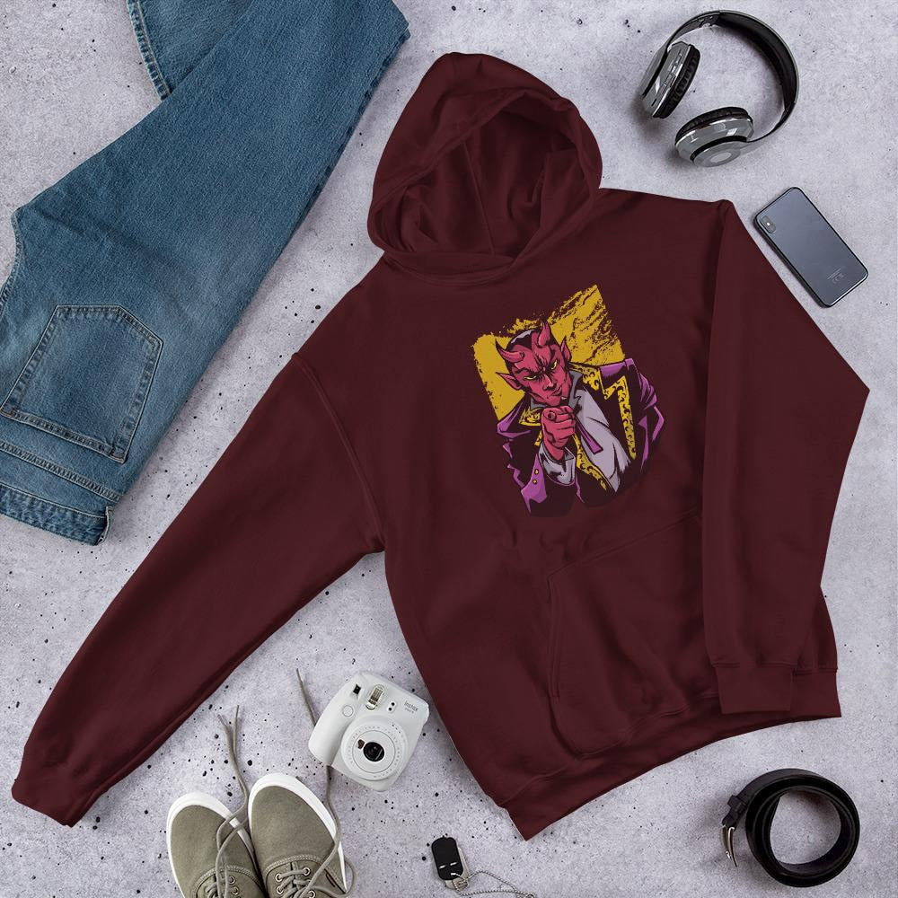 Pointing Lucifer Unisex Hooded Sweatshirt