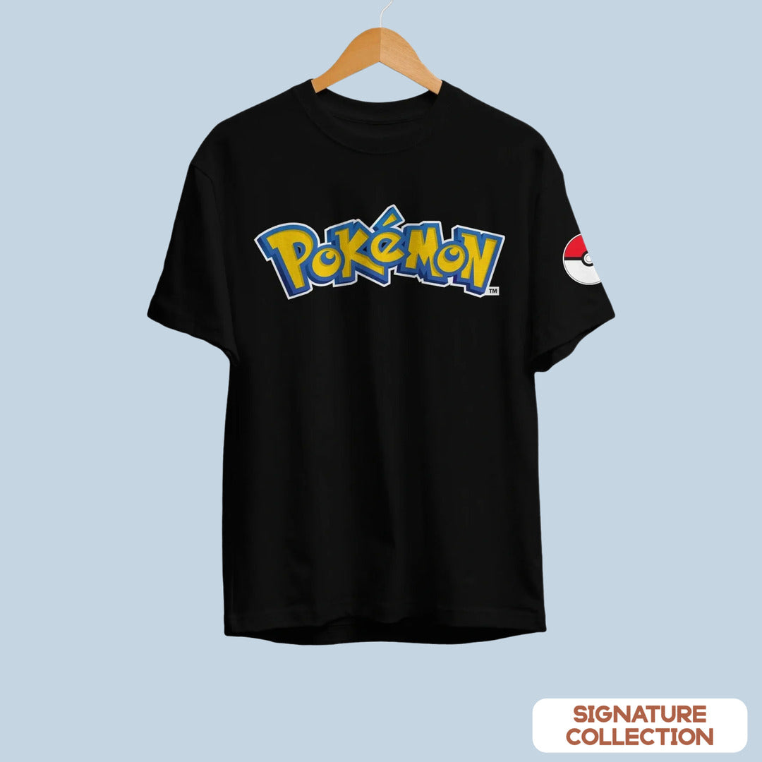 Pokémon Unisex Half Sleeve T-Shirt — Black