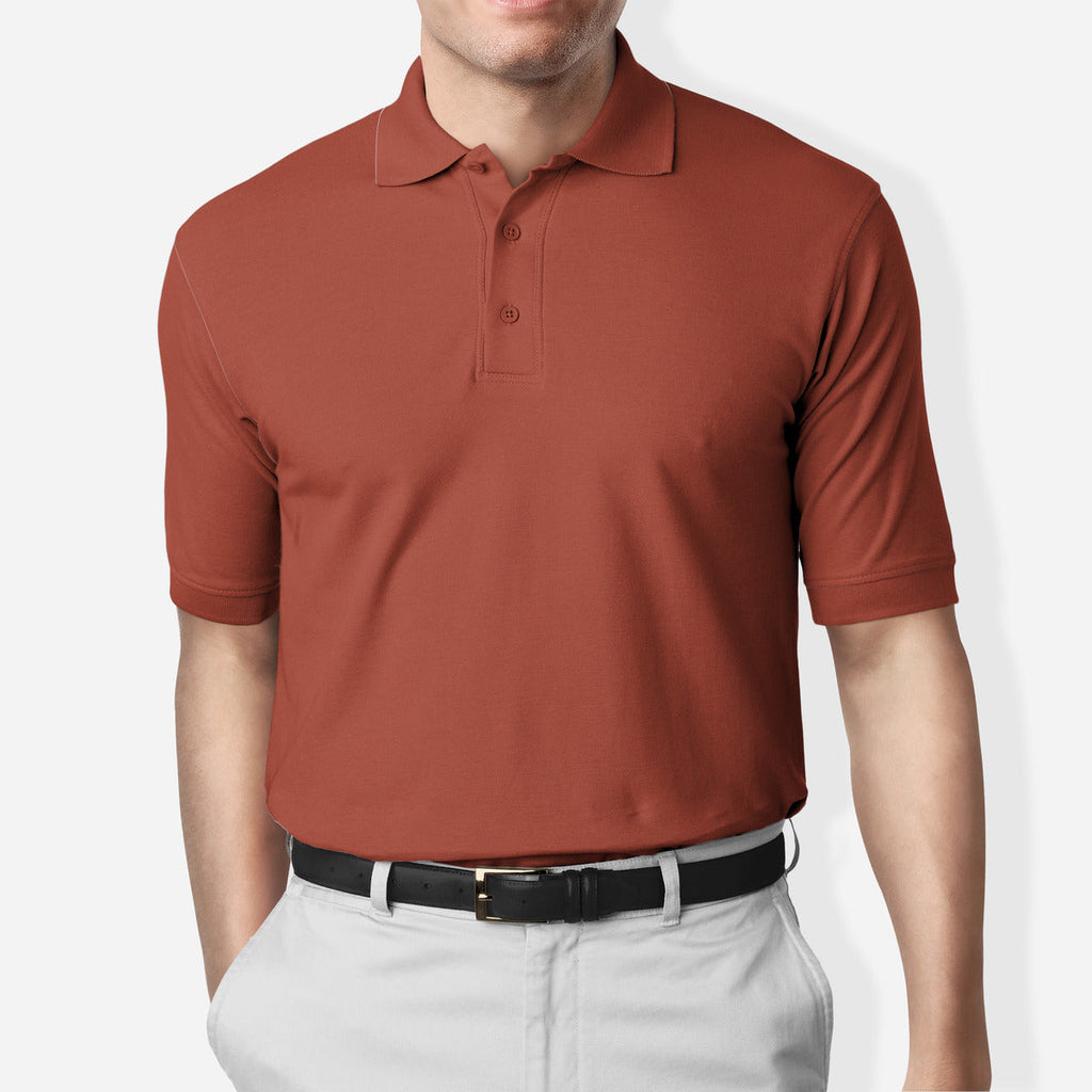 Timeless Polos — Brick Red