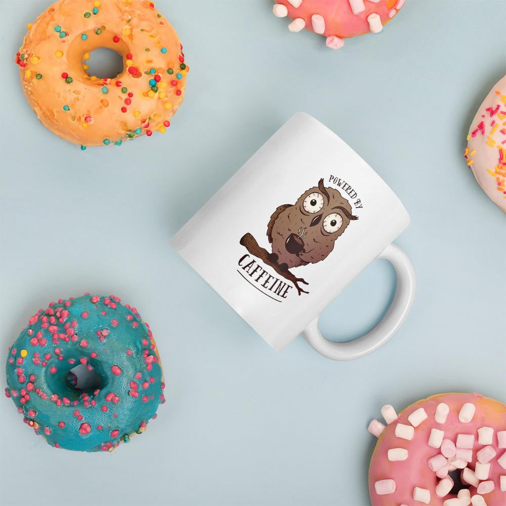Powered by Caffeine coffee mug – Fourth Dimension Club