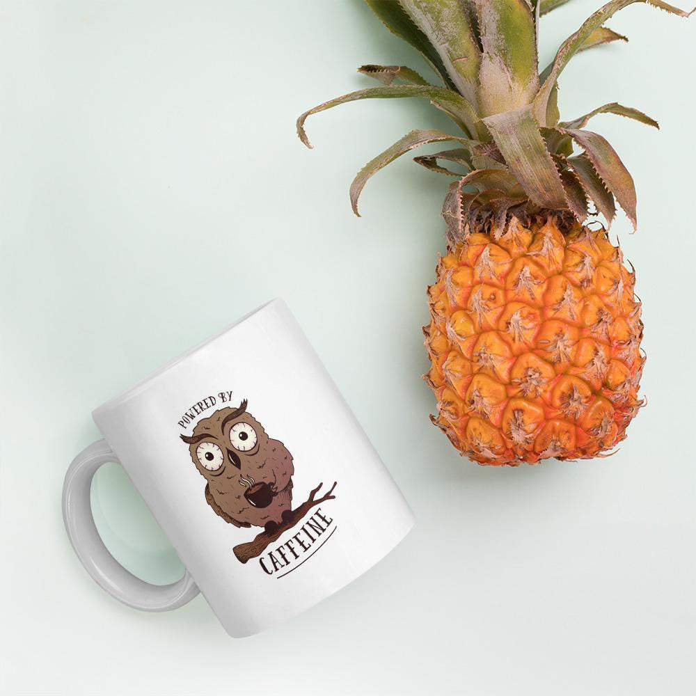 Powered by Caffeine Coffee mug — detail view 4