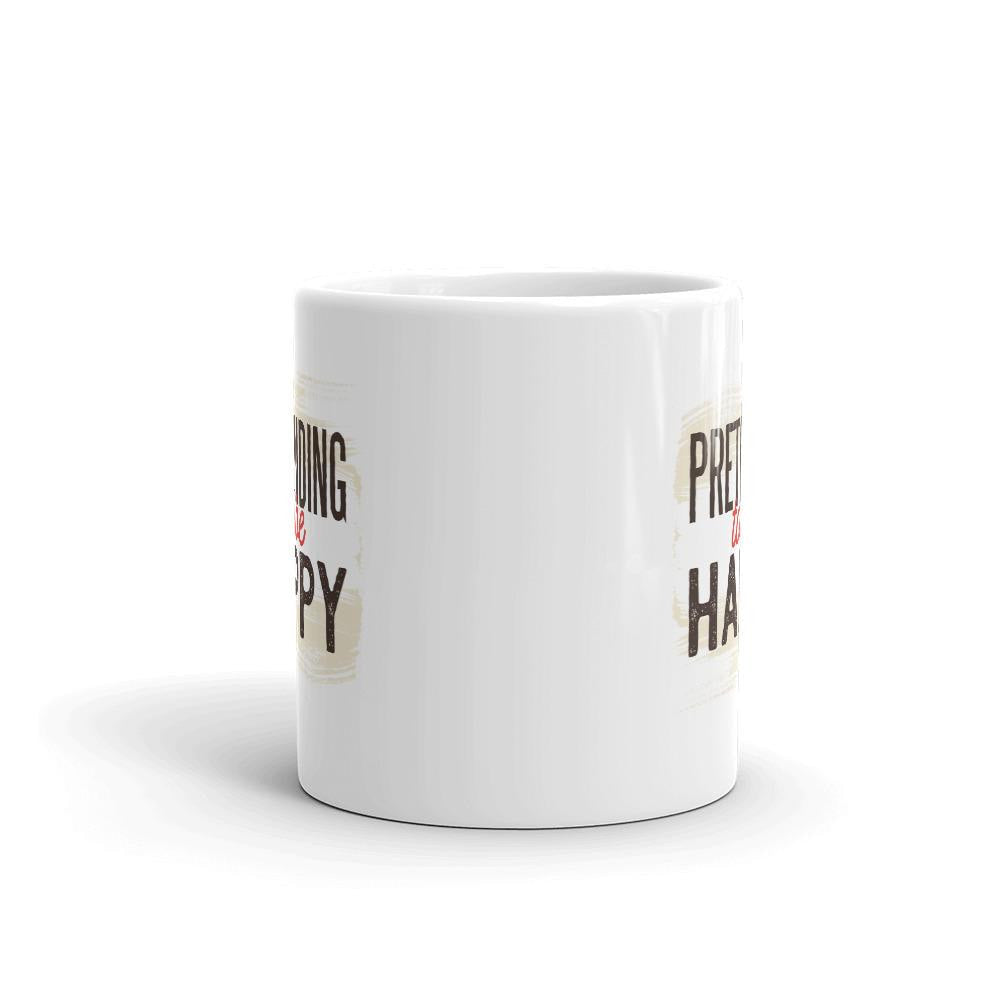 Pretending Happy Coffee Mug