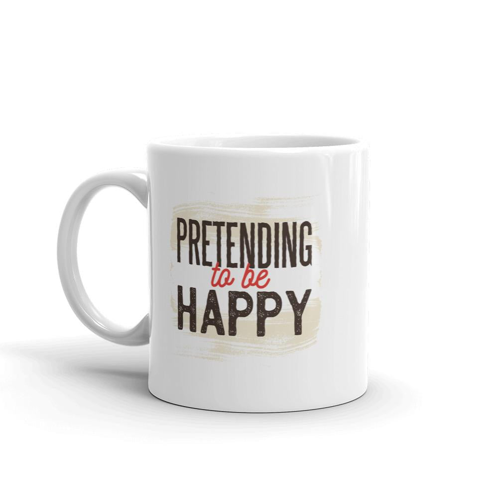 Pretending Happy Coffee Mug — detail view 3