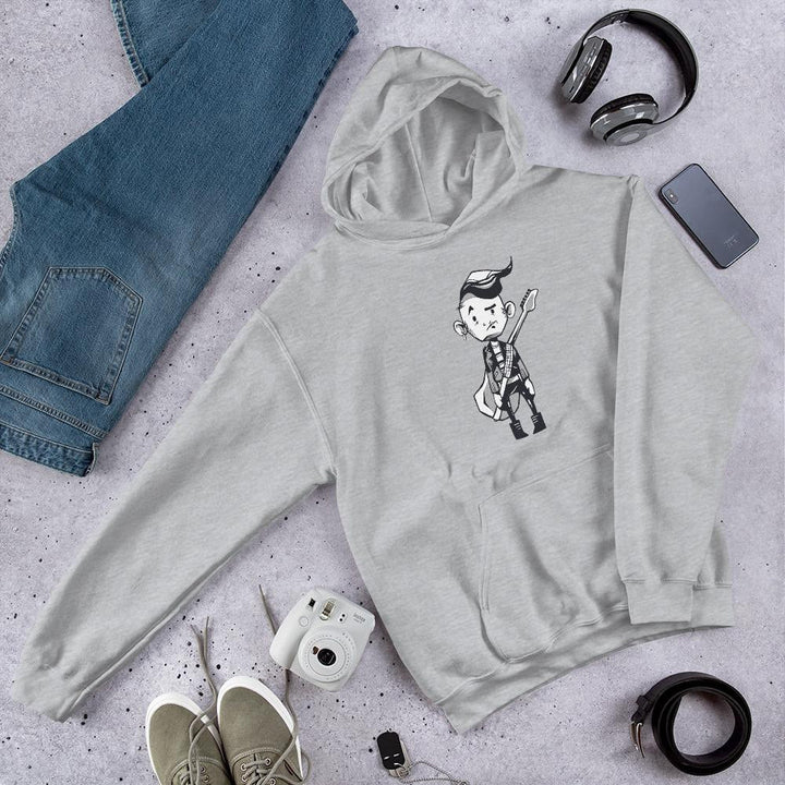 Punk Guitar Unisex Hooded Sweatshirt