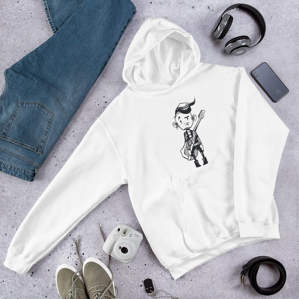 Punk Guitar Unisex Hooded Sweatshirt