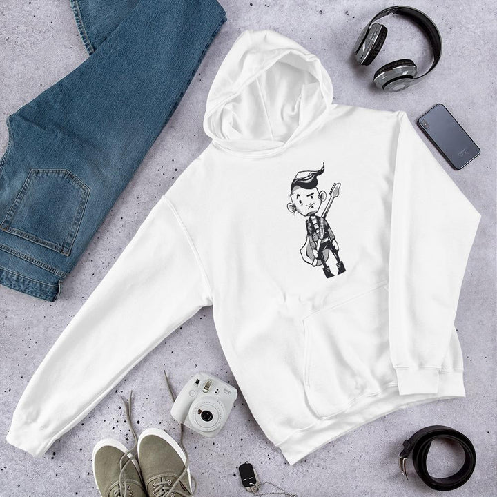Punk Guitar Unisex Hooded Sweatshirt