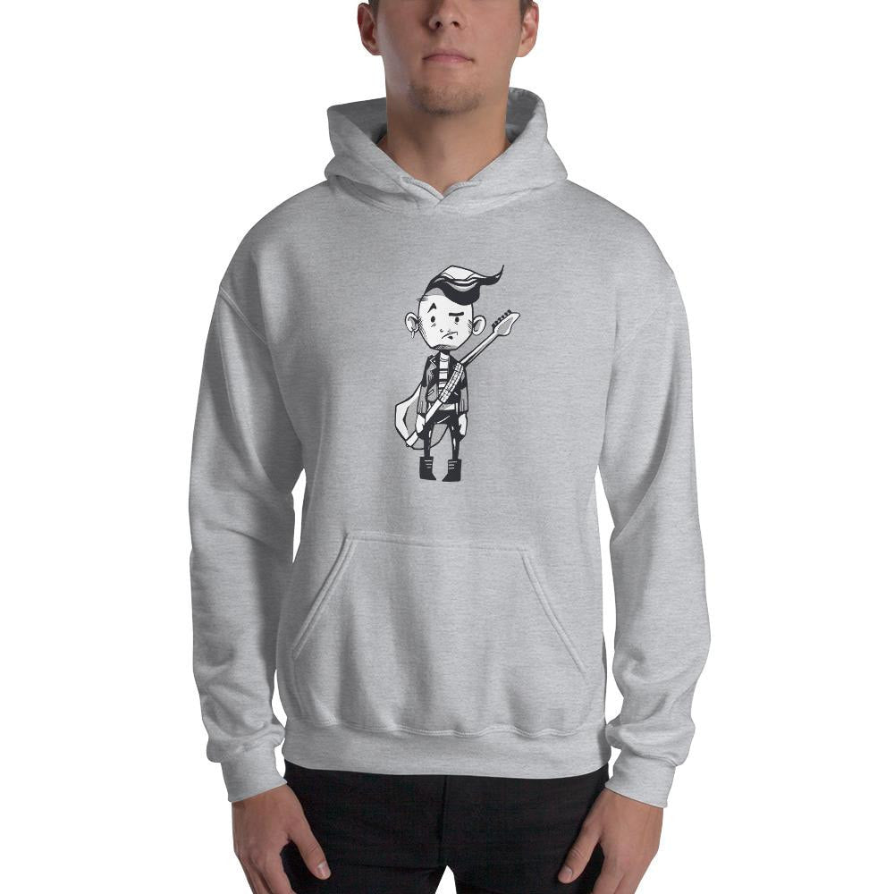 Punk Guitar Unisex Hooded Sweatshirt — detail view 2