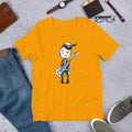 Punk Guitar Half Sleeve T-Shirt — Gold