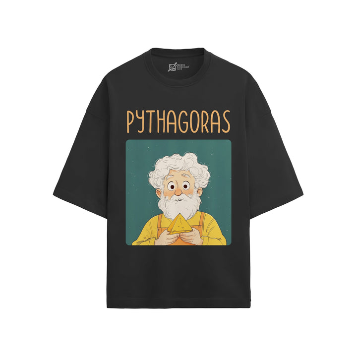 Pythagoras Oversized French Terry T-Shirt #GeniusDoodles