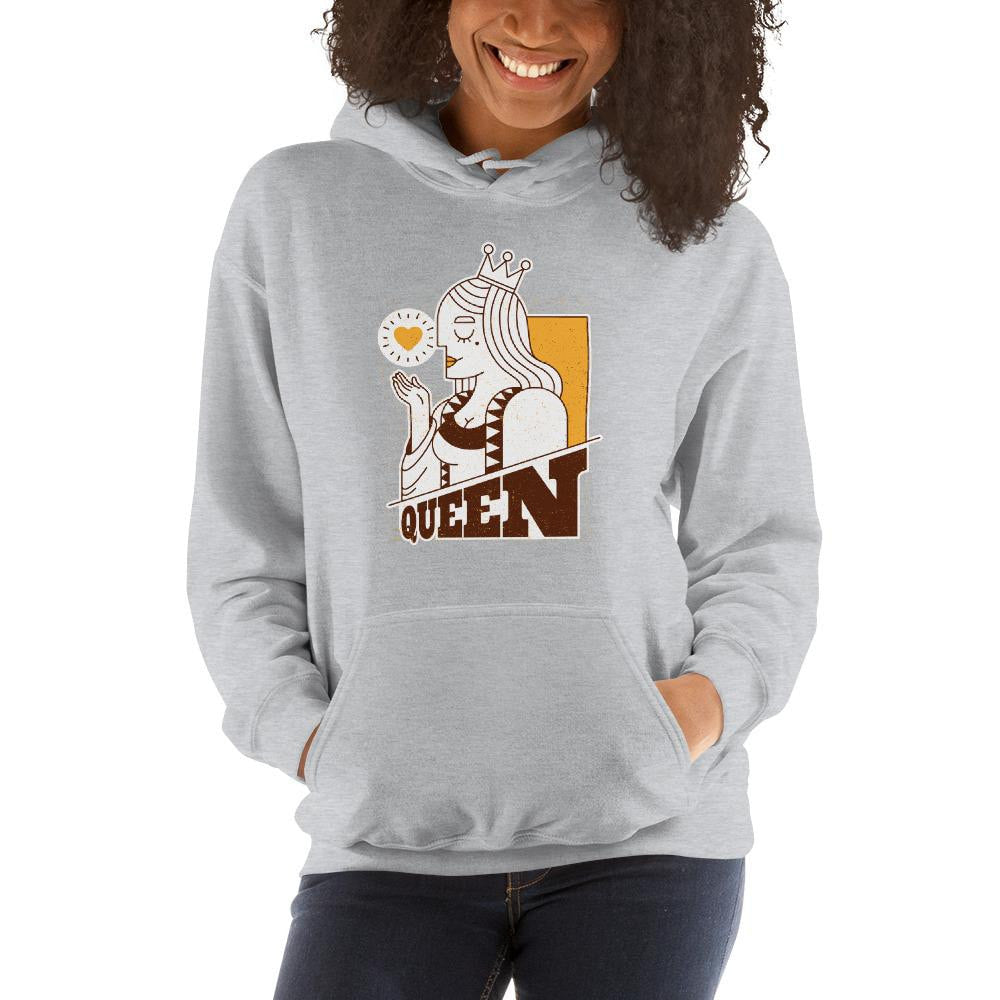 Queen Unisex Hooded Sweatshirt — detail view 5