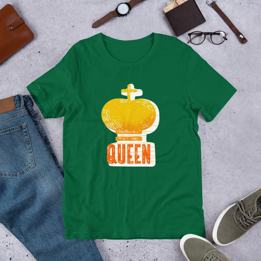 Queen Crown Half Sleeve T-Shirt — Green