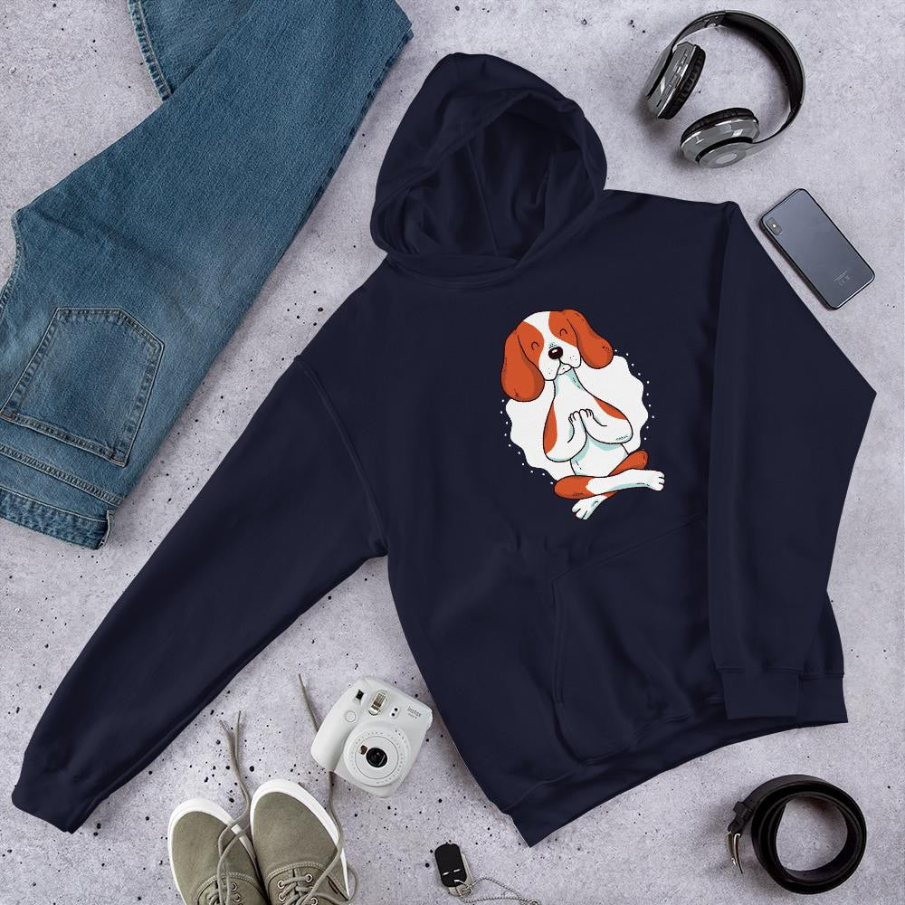 Dog Yoga Unisex Hooded Sweatshirt