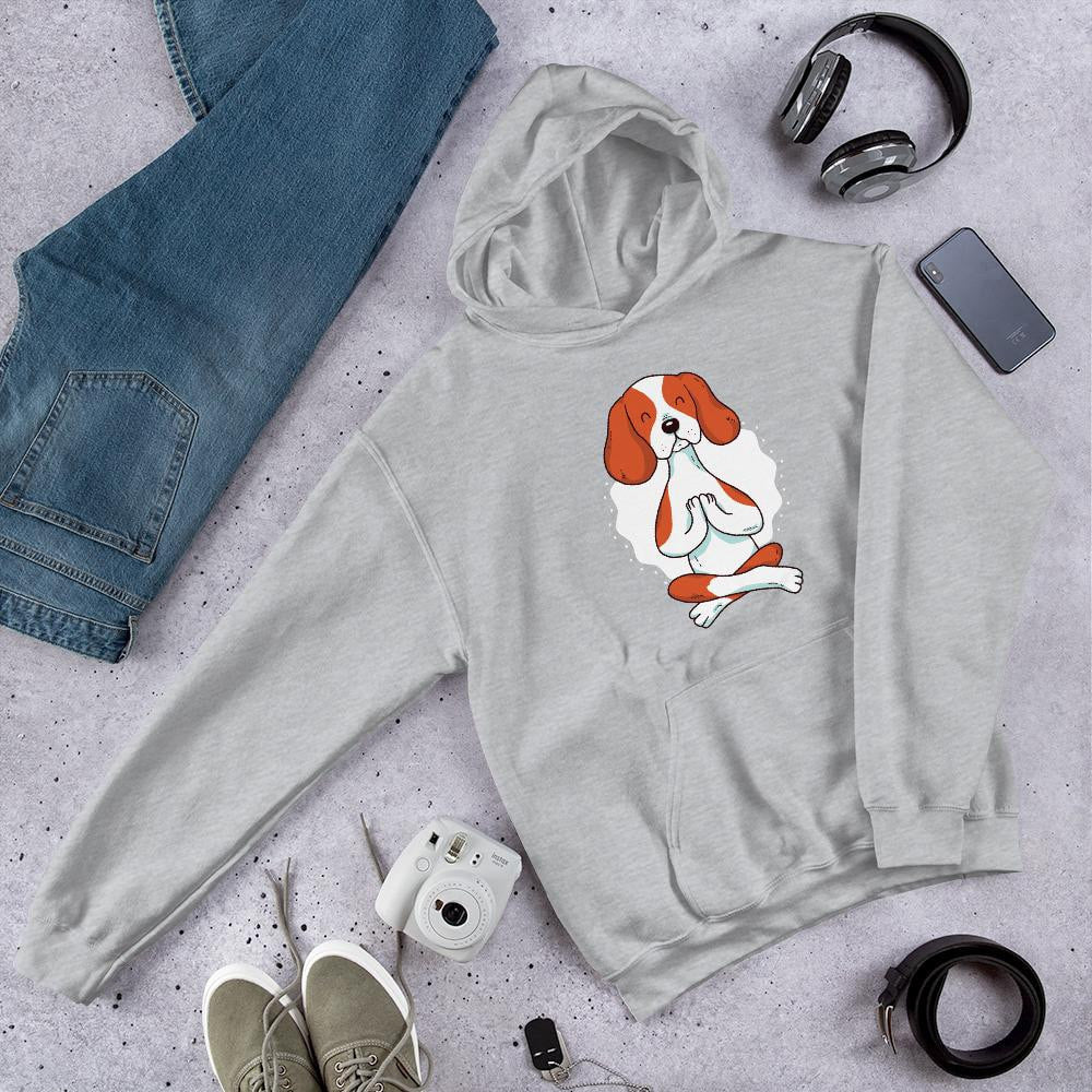 Dog Yoga Unisex Hooded Sweatshirt