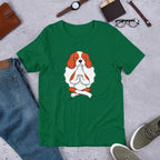 Dog Yoga Half Sleeve T-Shirt — Green