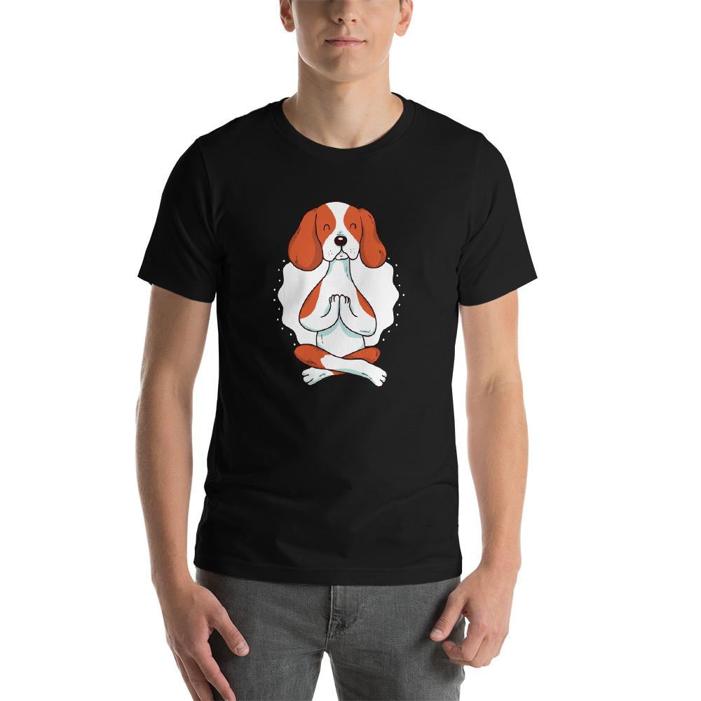 Dog Yoga Half Sleeve T-Shirt — detail view 11