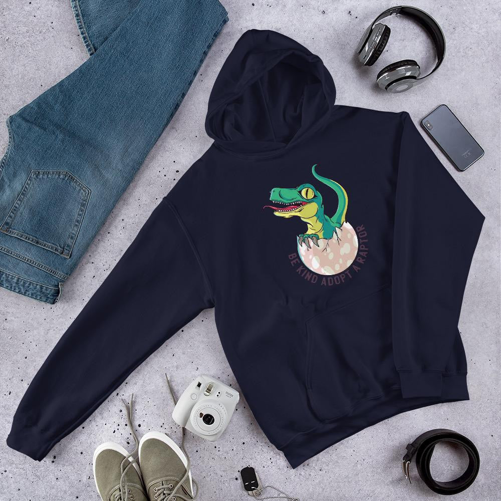 Raptor Unisex Hooded Sweatshirt — Navy