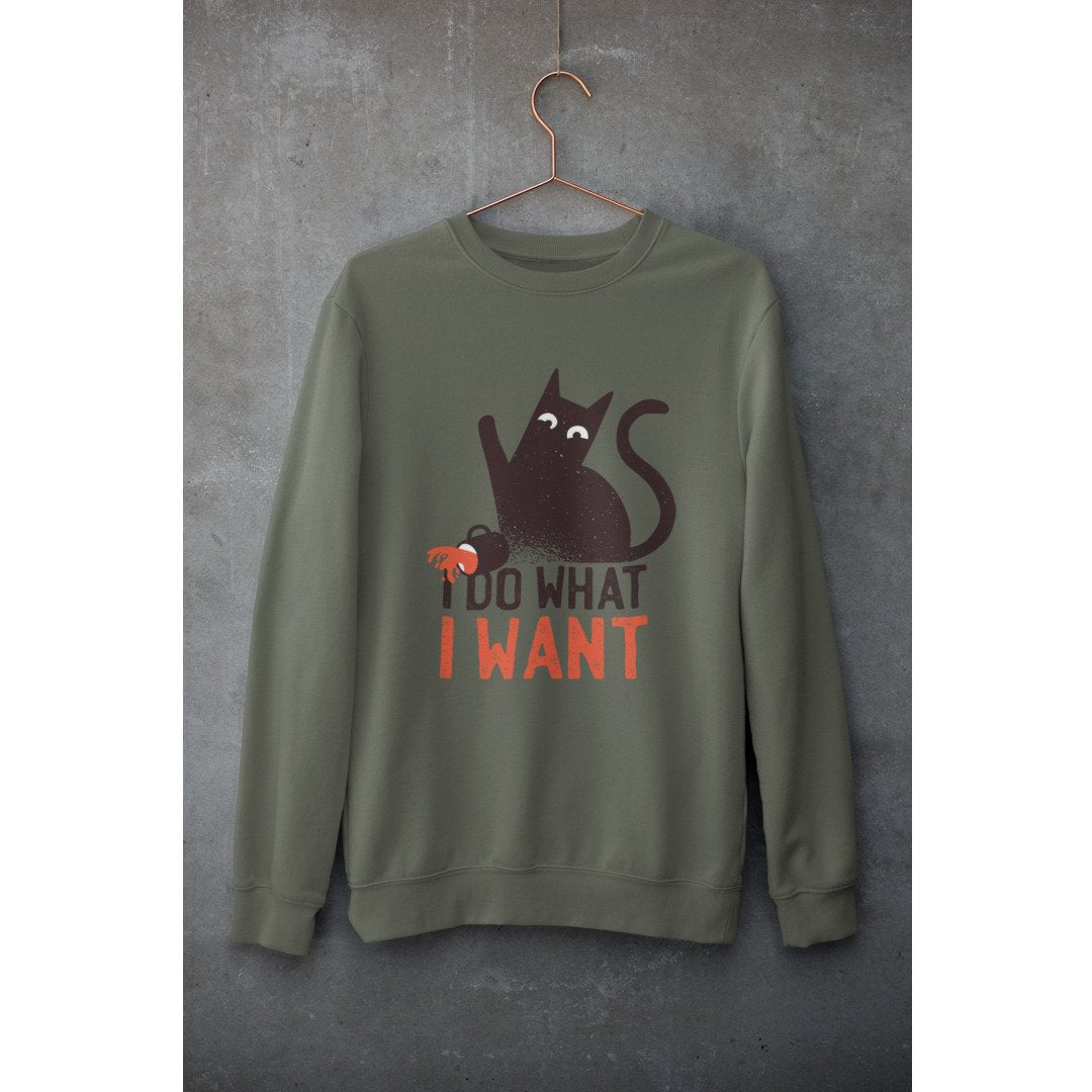 Rebel Cat graphic sweatshirt – Fourth Dimension Club
