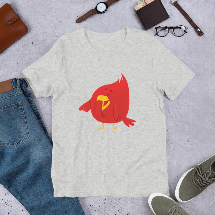 Chubby Red Bird Half Sleeve T-Shirt