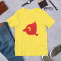 Chubby Red Bird graphic tee front print – Fourth Dimension Club
