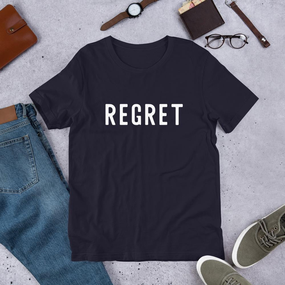 Regret Half Sleeve T-Shirt — Navy