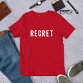 Regret Half Sleeve T-Shirt — Red