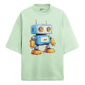 Rex Oversized French Terry T-Shirt — jade