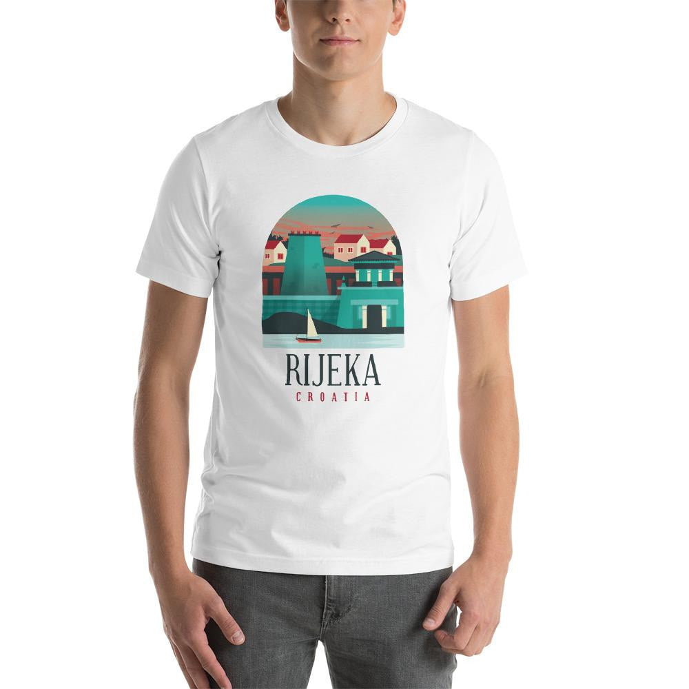 Rijeka Croatia Half Sleeve T-Shirt — detail view 3