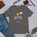 Beep Beep Robot Half Sleeve T-Shirt — Charcoal