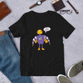 Beep Beep Robot Half Sleeve T-Shirt — Black