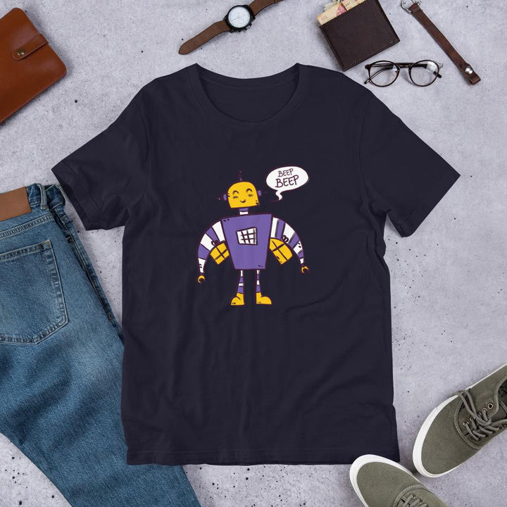 Beep Beep Robot Half Sleeve T-Shirt