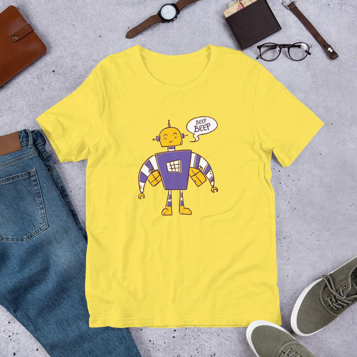 Beep Beep Robot Half Sleeve T-Shirt