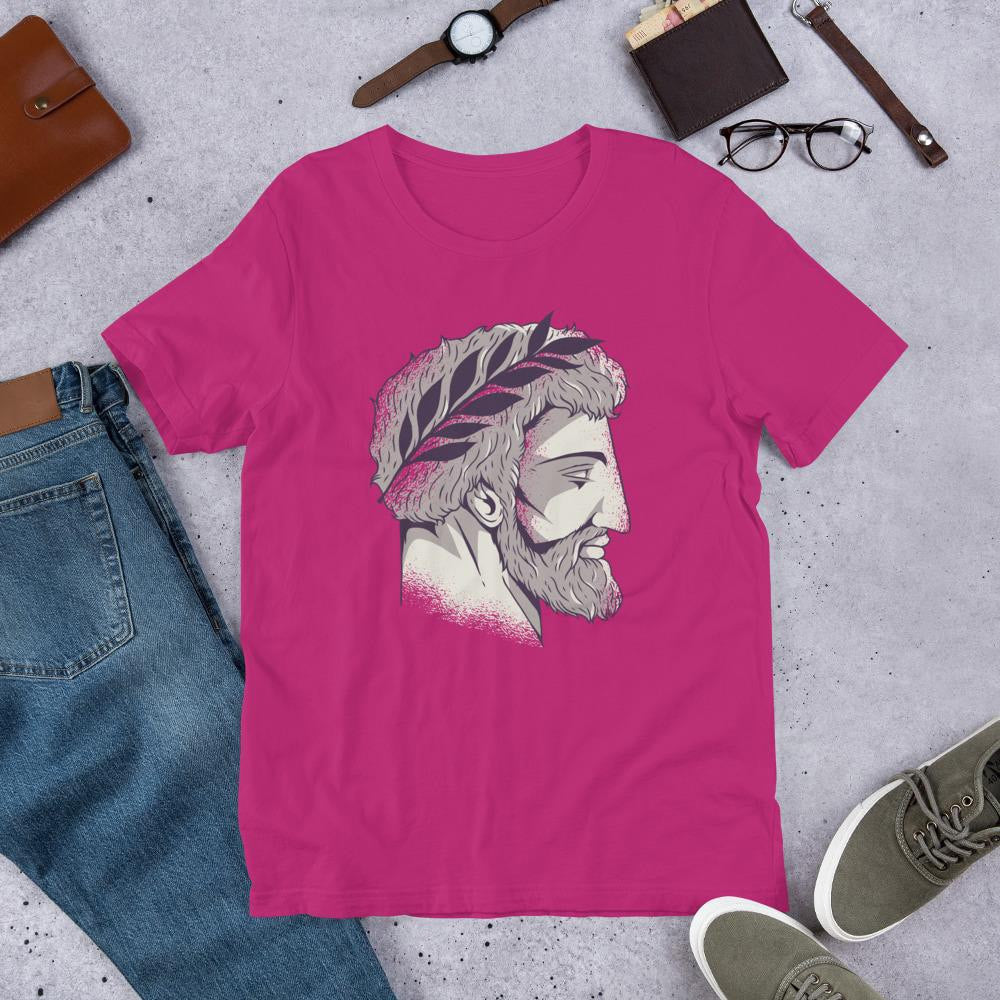Roman Head Half Sleeve T-Shirt — Pink