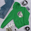 Roman Head Unisex Hooded Sweatshirt — Green