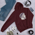 Roman Head Unisex Hooded Sweatshirt — Maroon