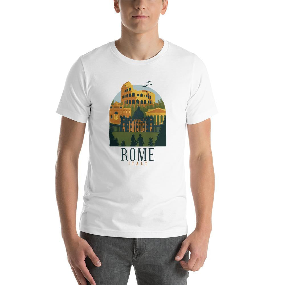 Rome Italy Half Sleeve T-Shirt — detail view 2