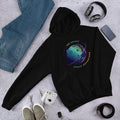 Explore The Galaxy Unisex Hooded Sweatshirt — Black