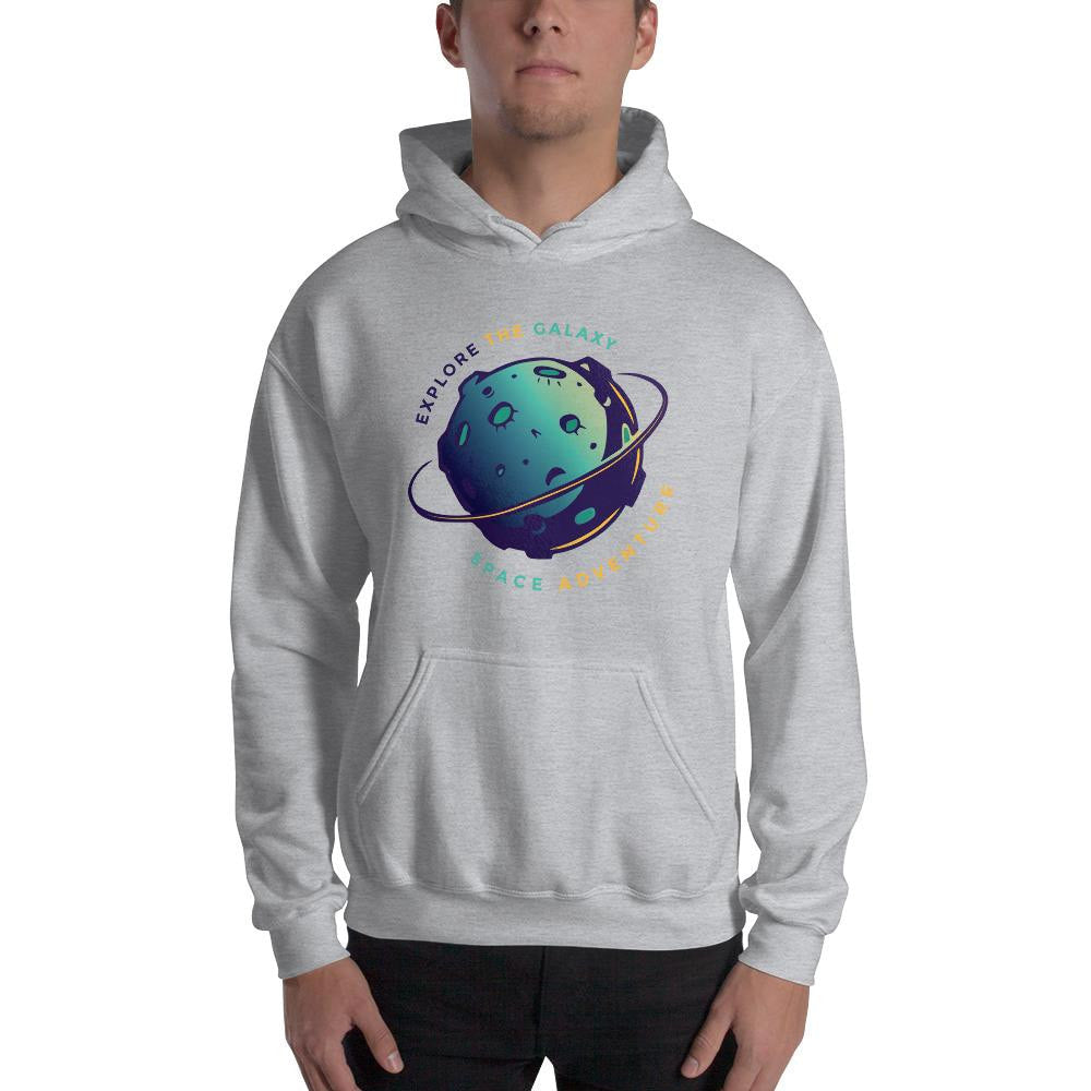 Explore The Galaxy Unisex Hooded Sweatshirt — detail view 2
