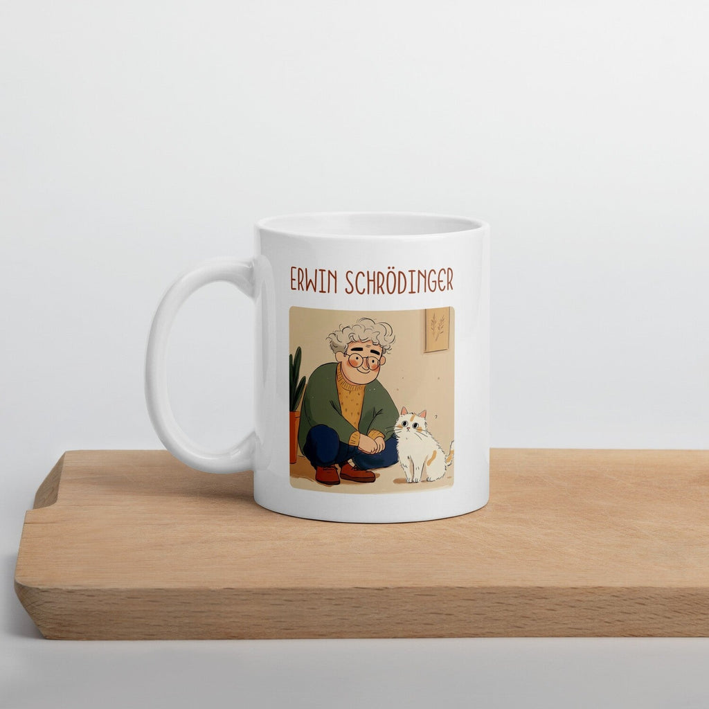 Erwin Schrödinger Coffee Mug — back view