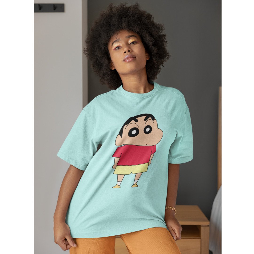 Shinchan Unisex Oversized T-Shirt — Mint